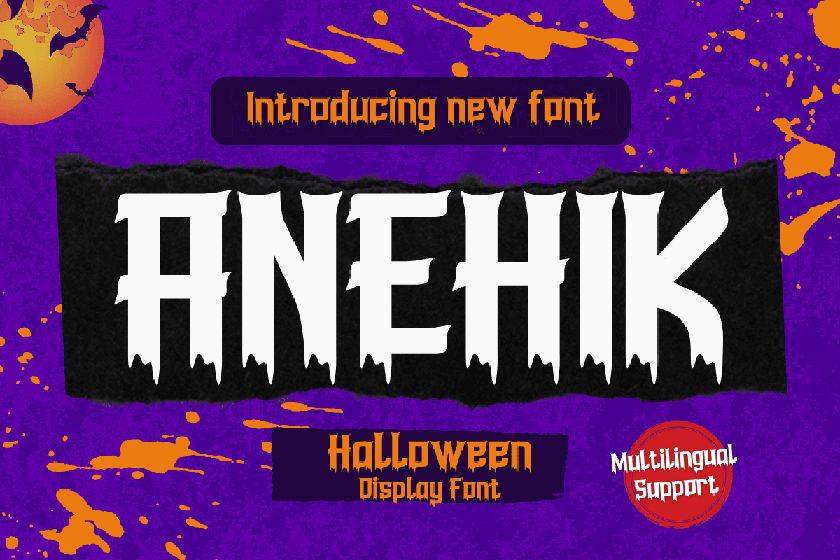 Anehik Font sample