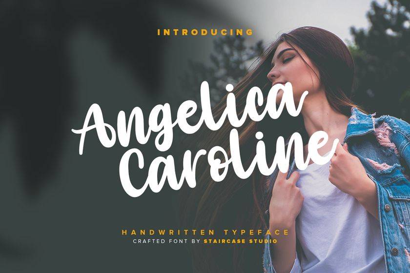 Angelica Caroline Font sample