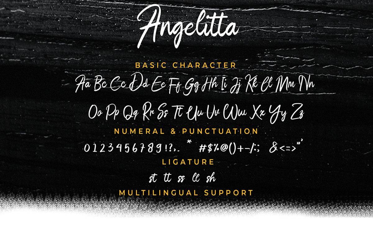 Angelitta Font sample