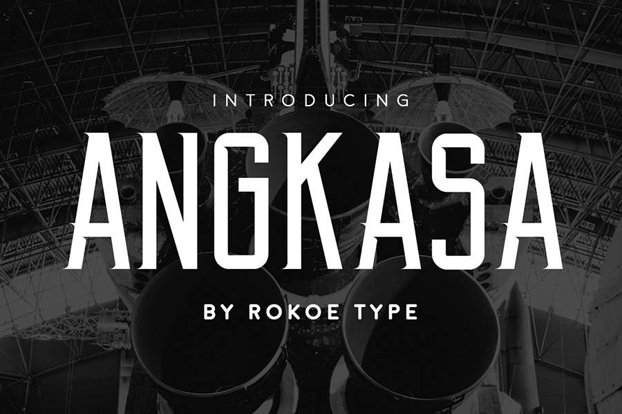 Angkasa Display Font sample