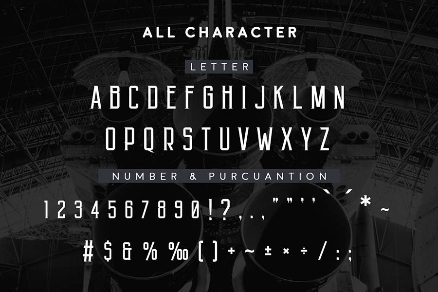 Angkasa Display Font sample