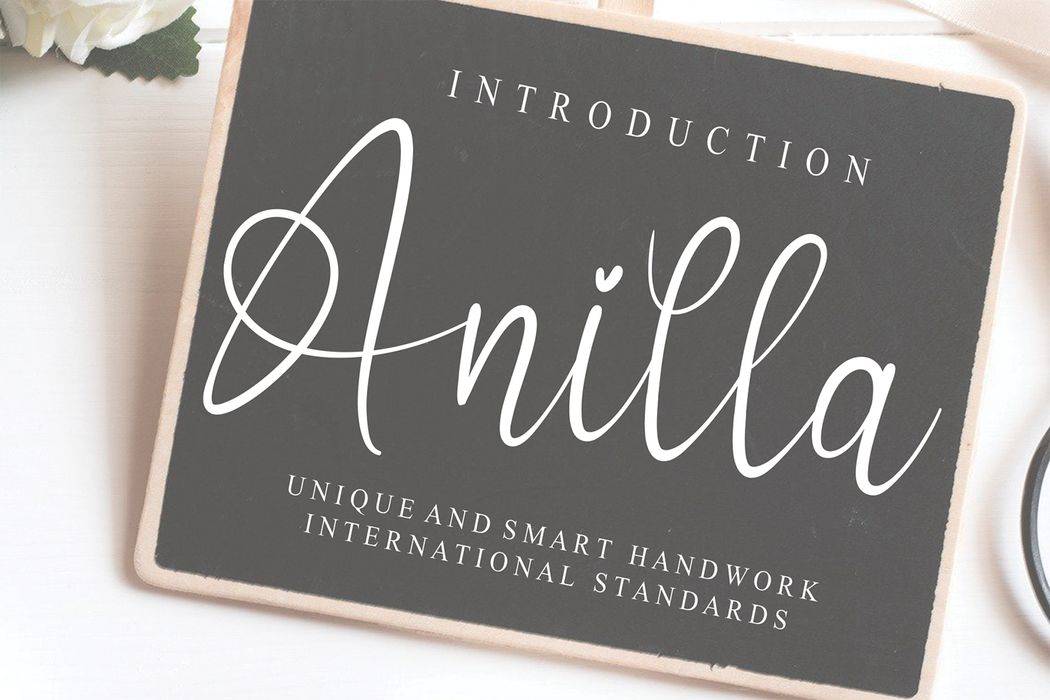 Anilla Font sample