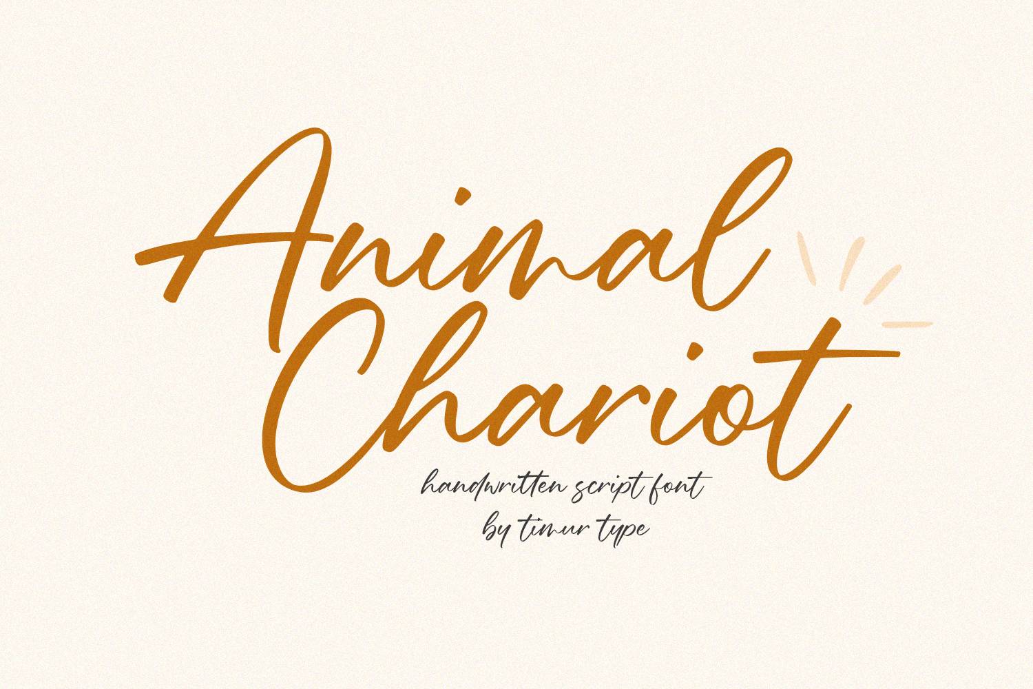 Animal Chariot Font sample