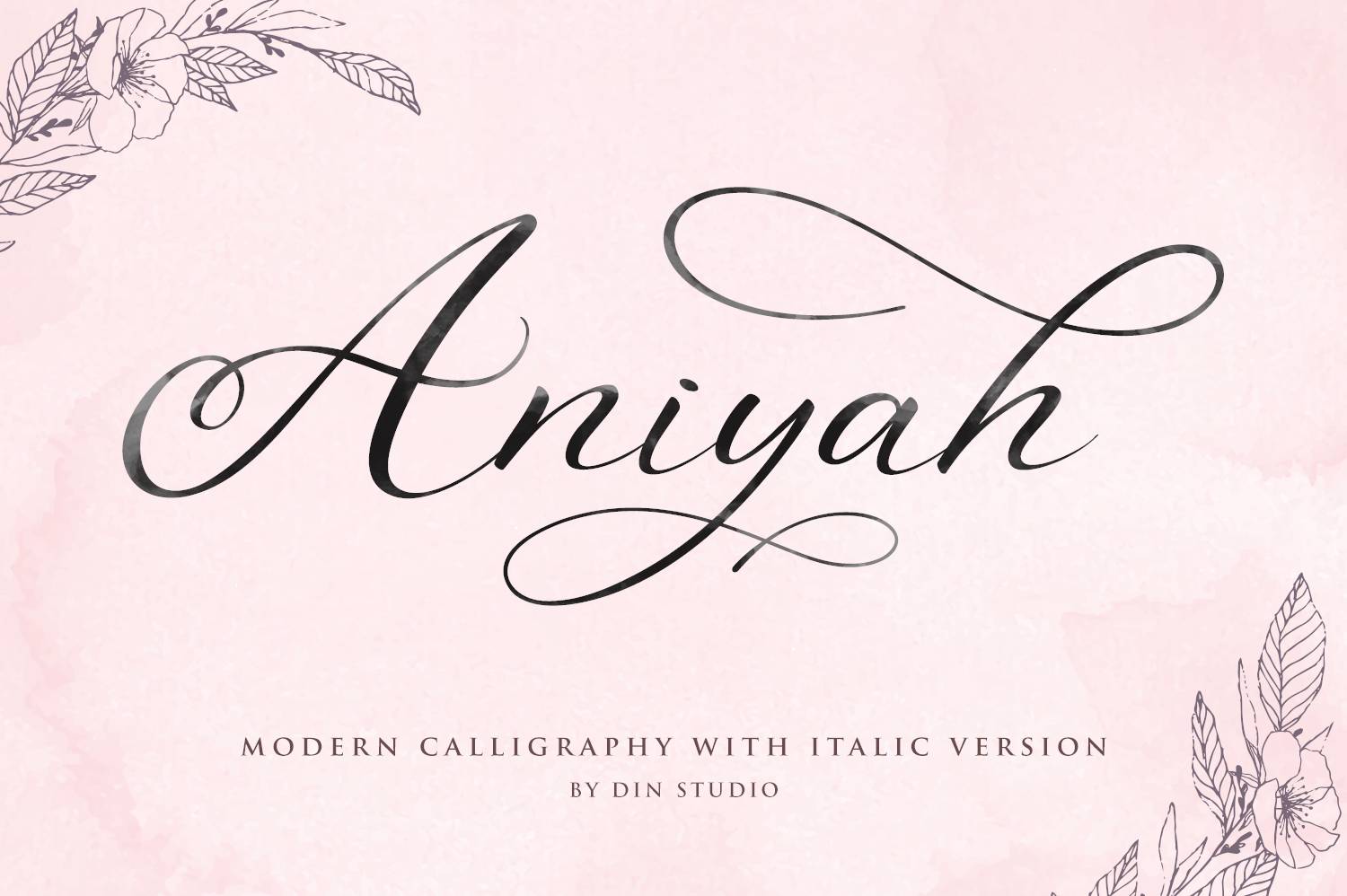 Aniyah Font sample