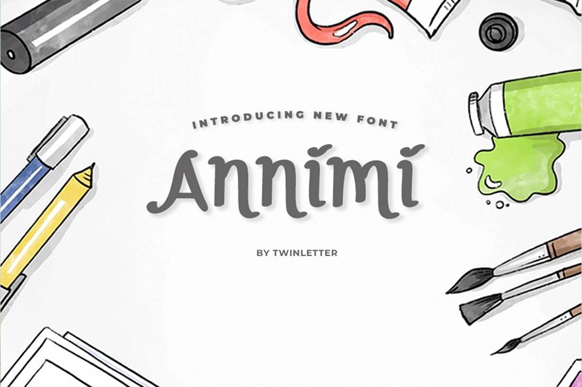 Annimi Font sample