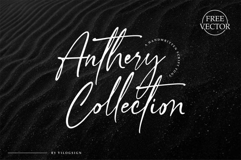 Anthery Collection Font sample