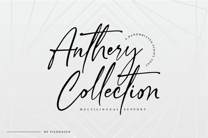 Anthery Collection Font sample