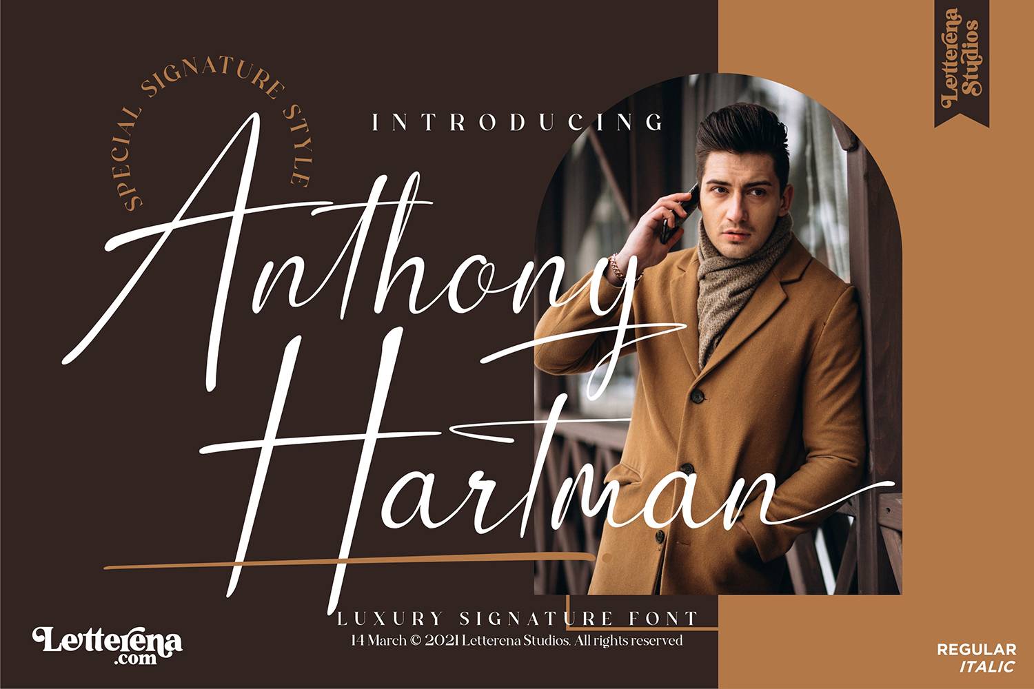 Anthony Hartman Font sample