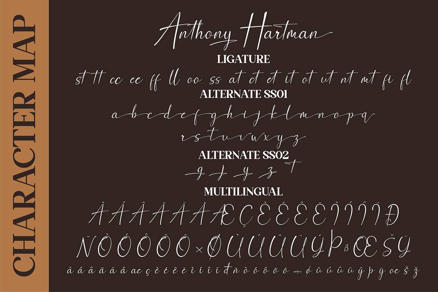 Anthony Hartman Font sample