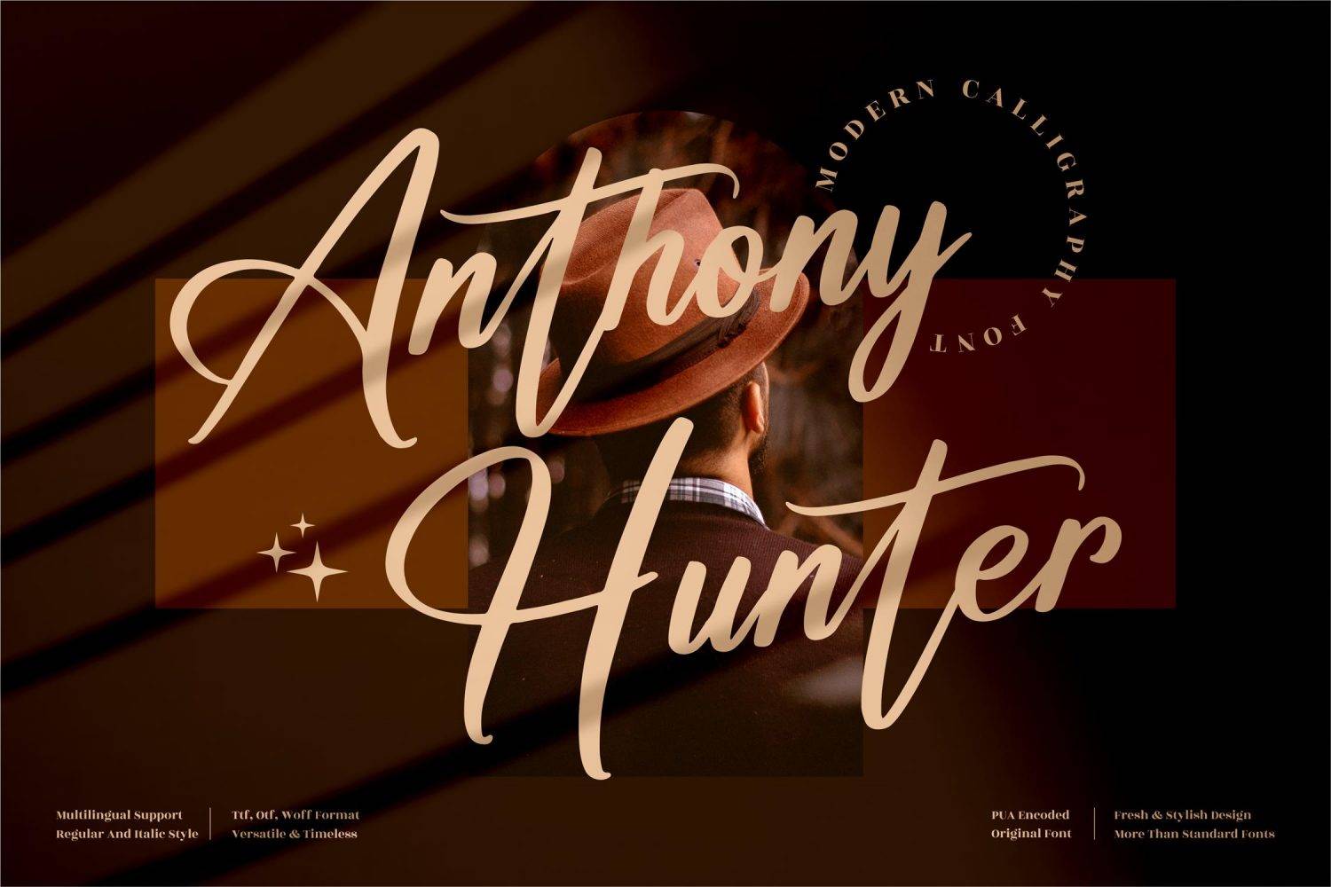 Anthony Hunter Font sample