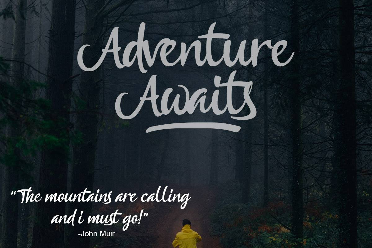 Anthurium Font sample