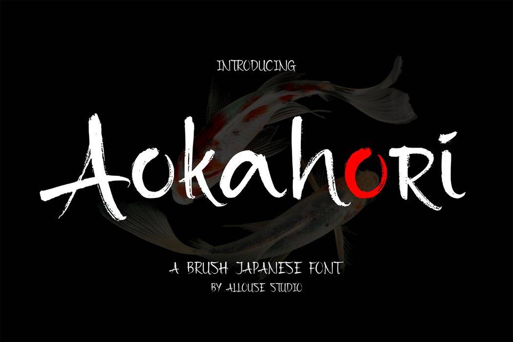 Aokahori Font sample