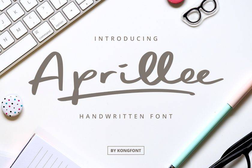 Aprillee Font sample