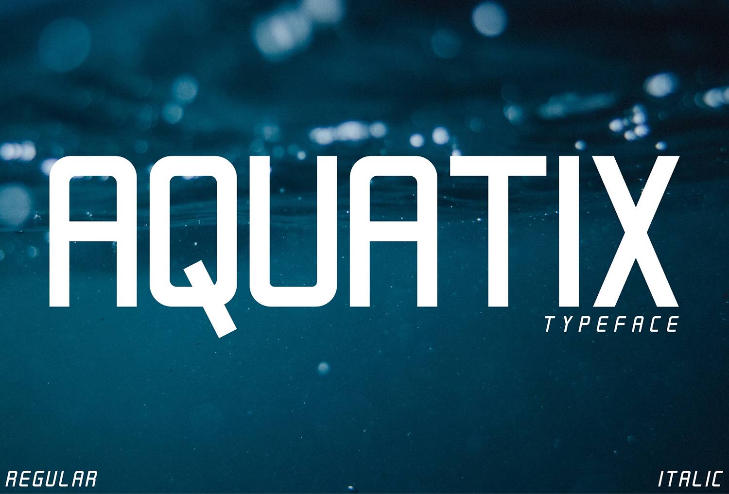 Aquatix Font sample