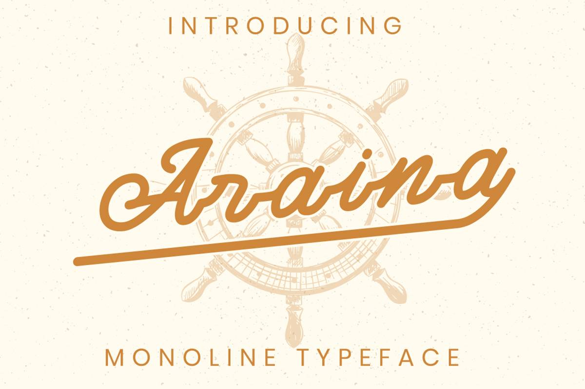 Araina Font sample