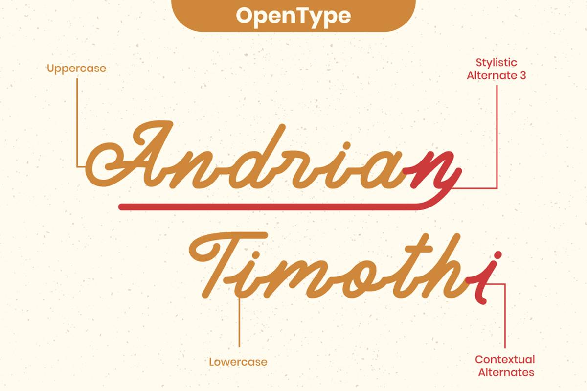 Araina Font sample
