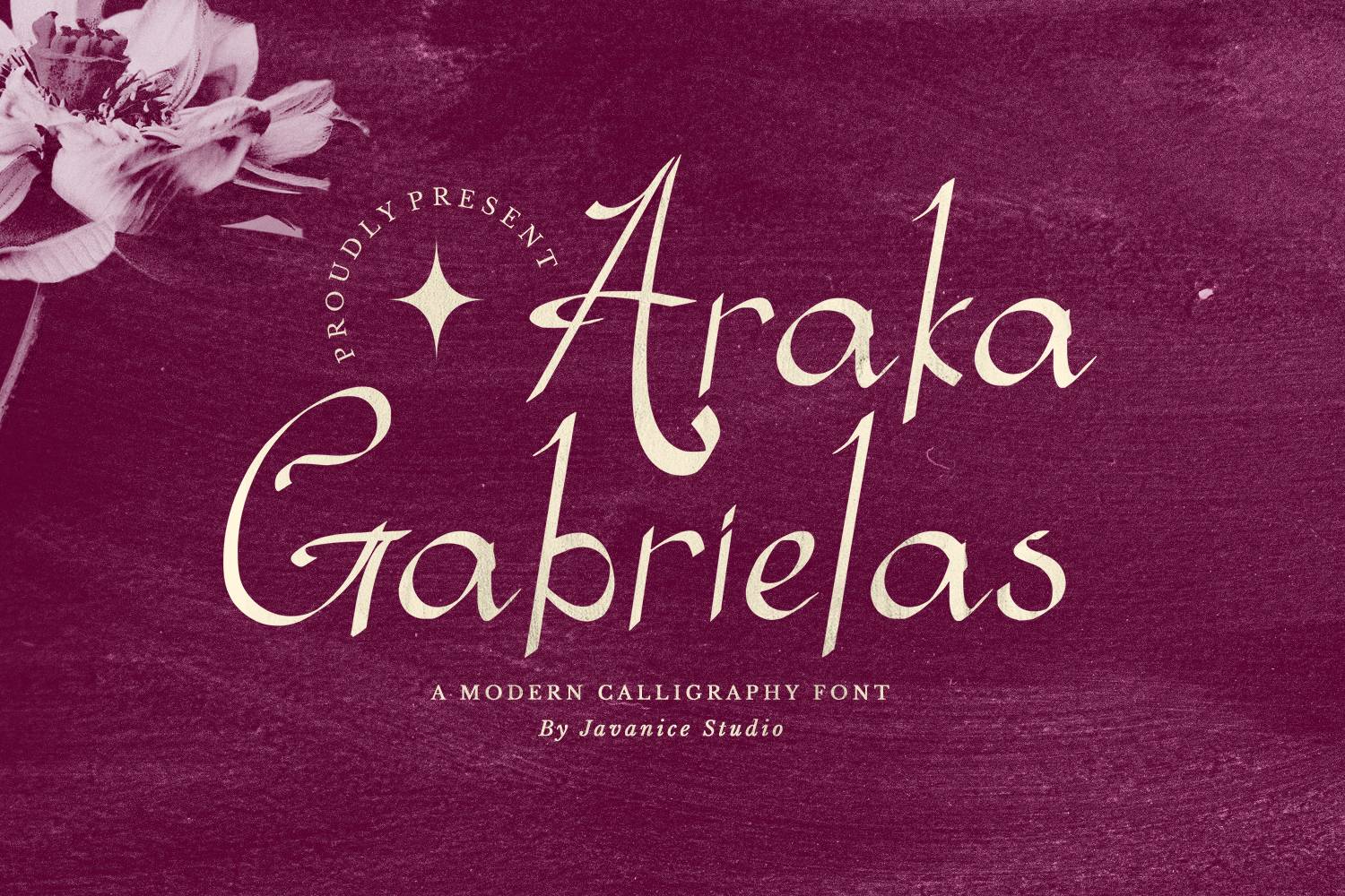 Araka Gabrielas Font sample