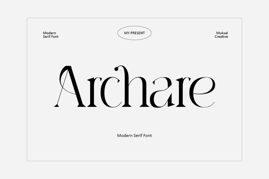 Archare Font sample