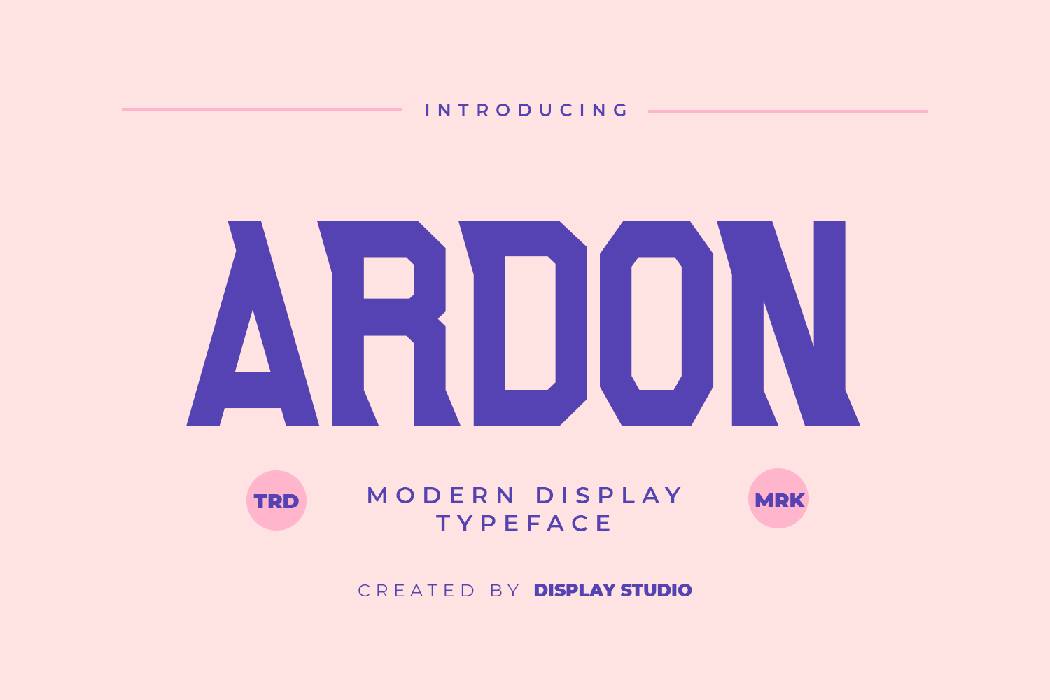 Ardon Font sample