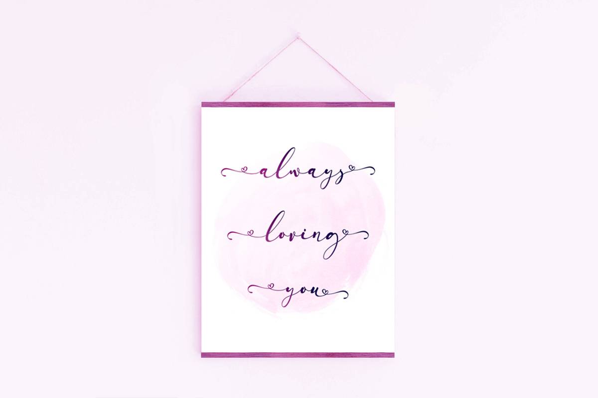 Arellia Script Font sample
