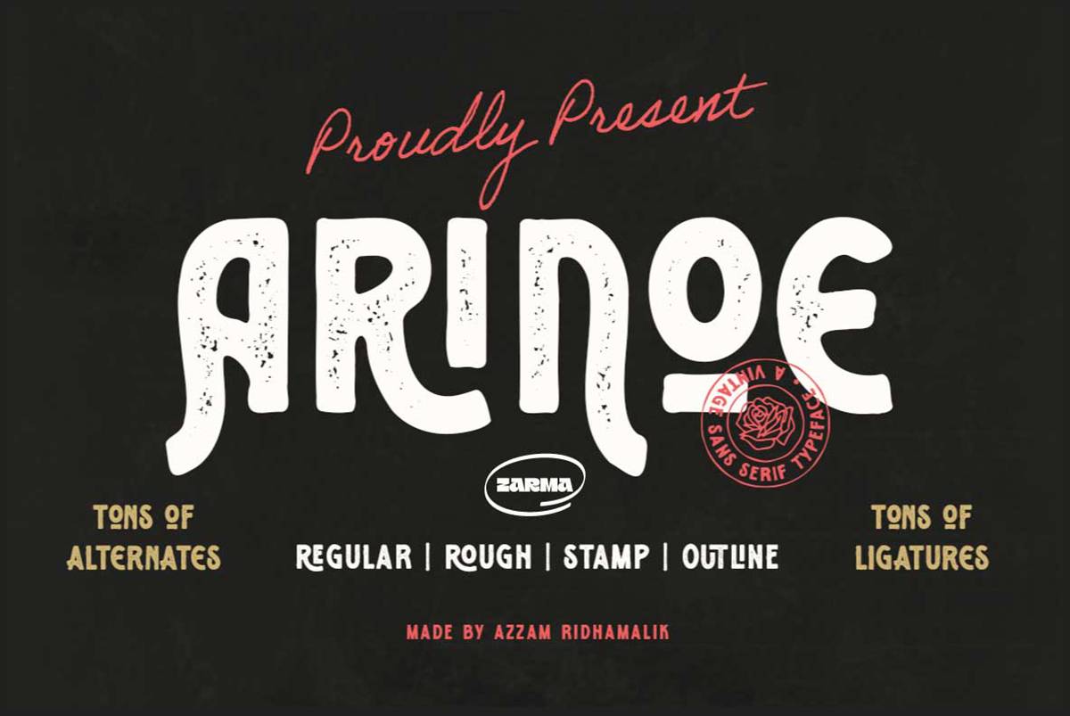 Arinoe Font sample