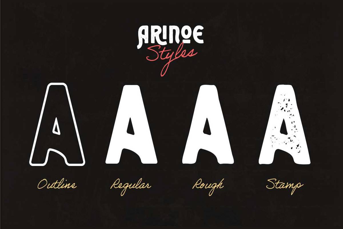 Arinoe Font sample