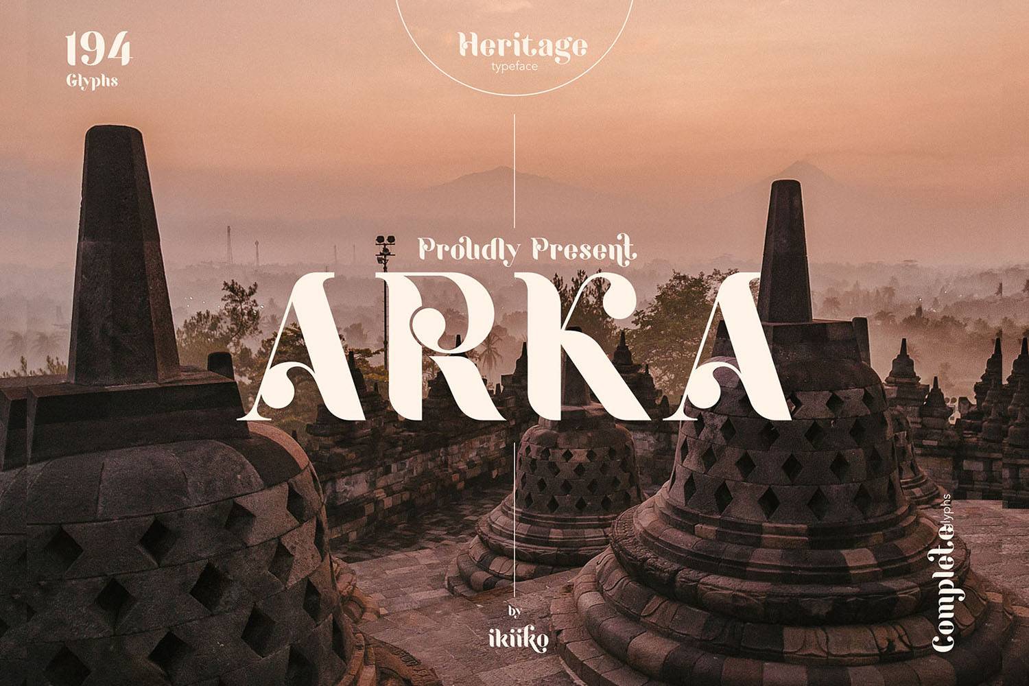 Arka Font sample