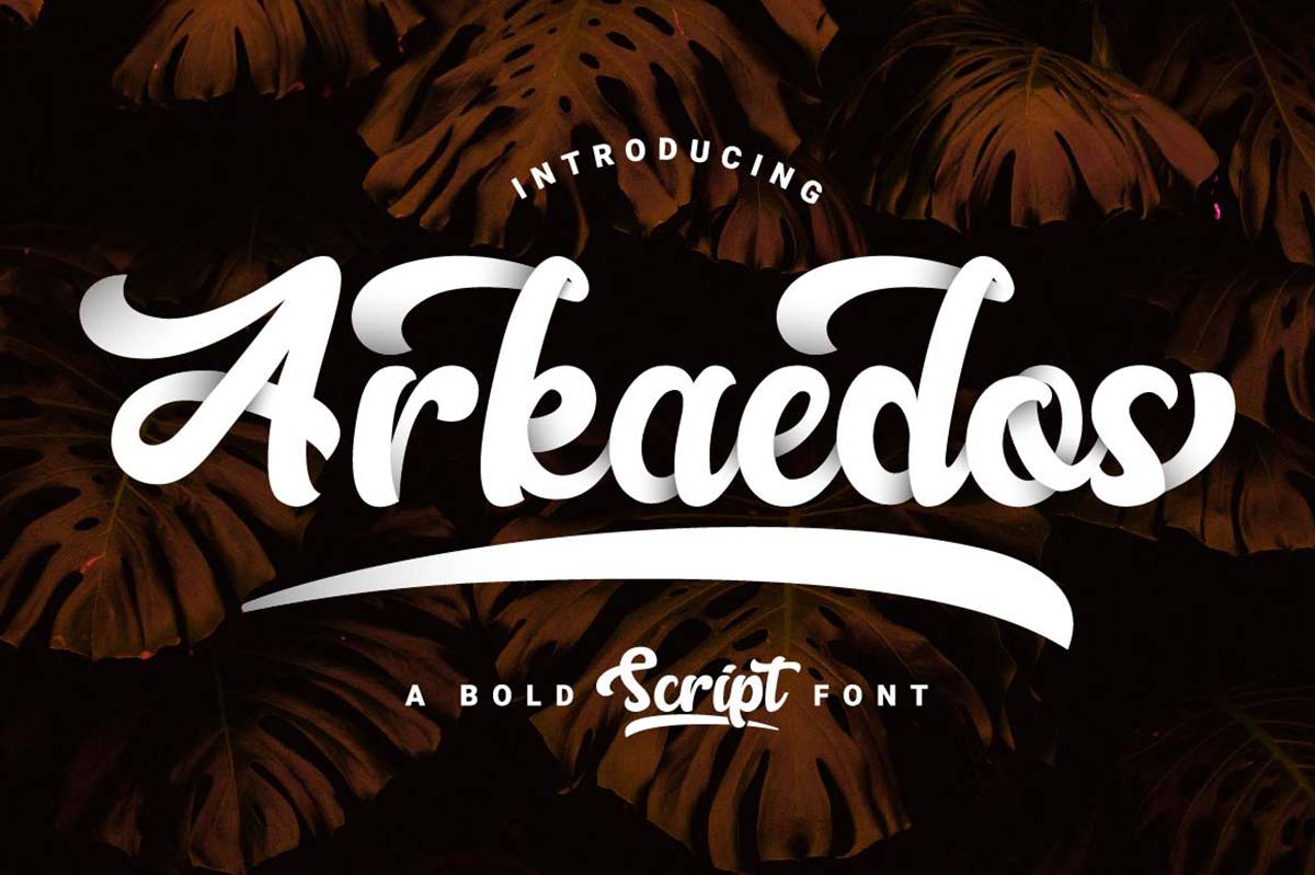 Arkaedos Font sample