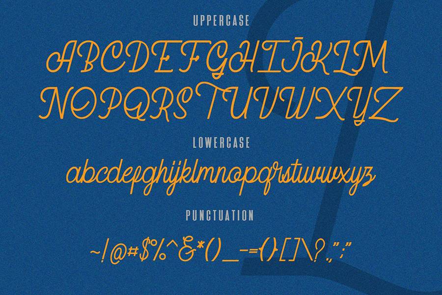 Arkland Monoline Script Demo Font sample