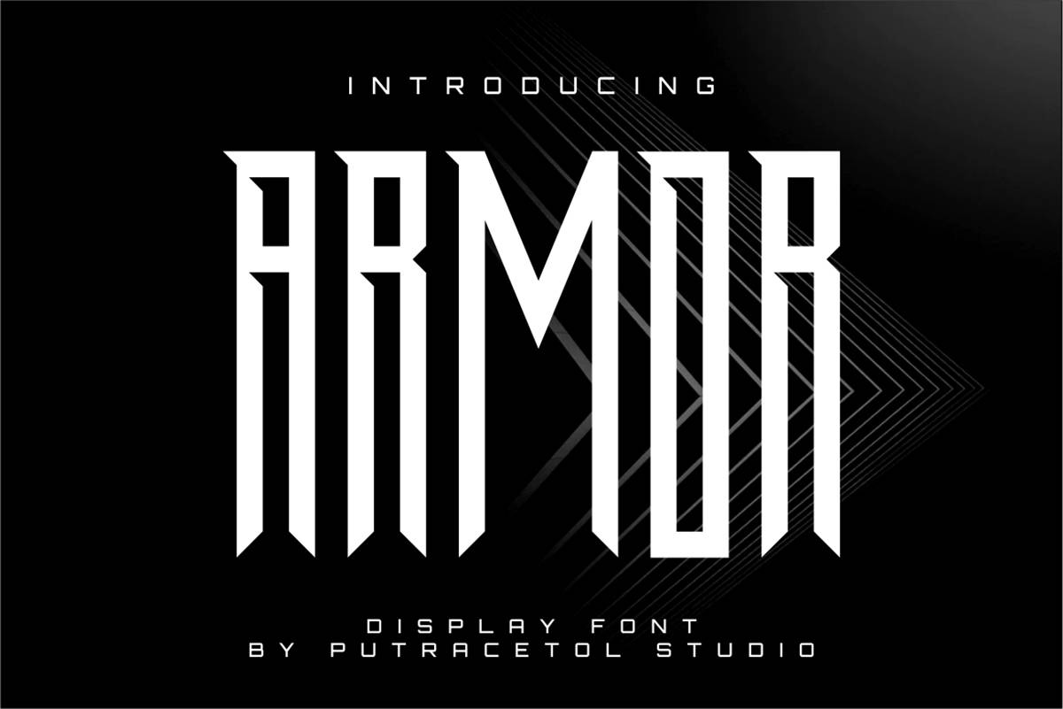 Armor Font sample