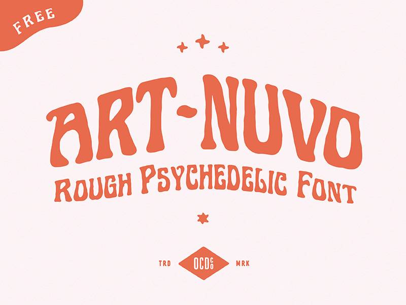 Art Nuvo Display Font sample