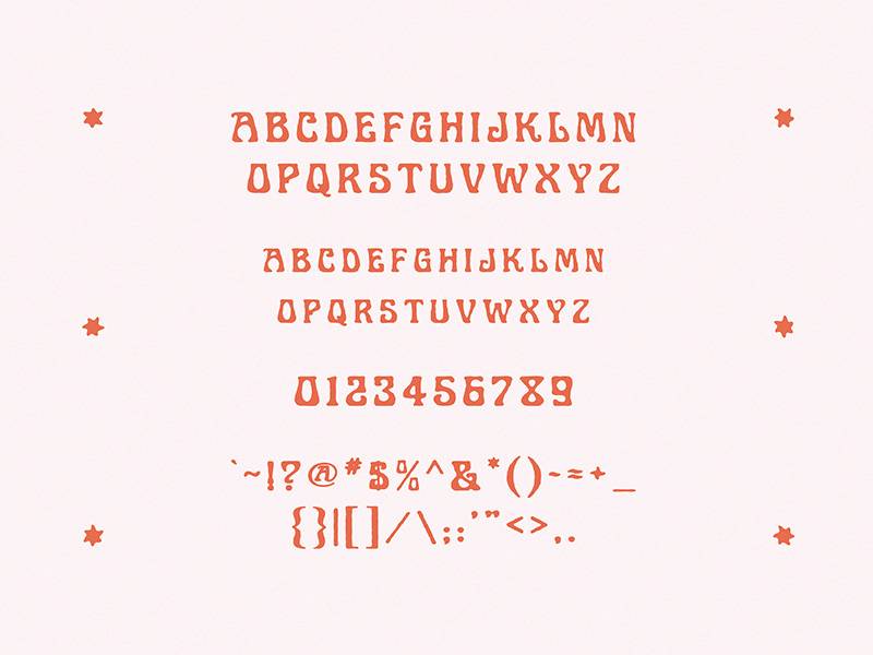 Art Nuvo Display Font sample