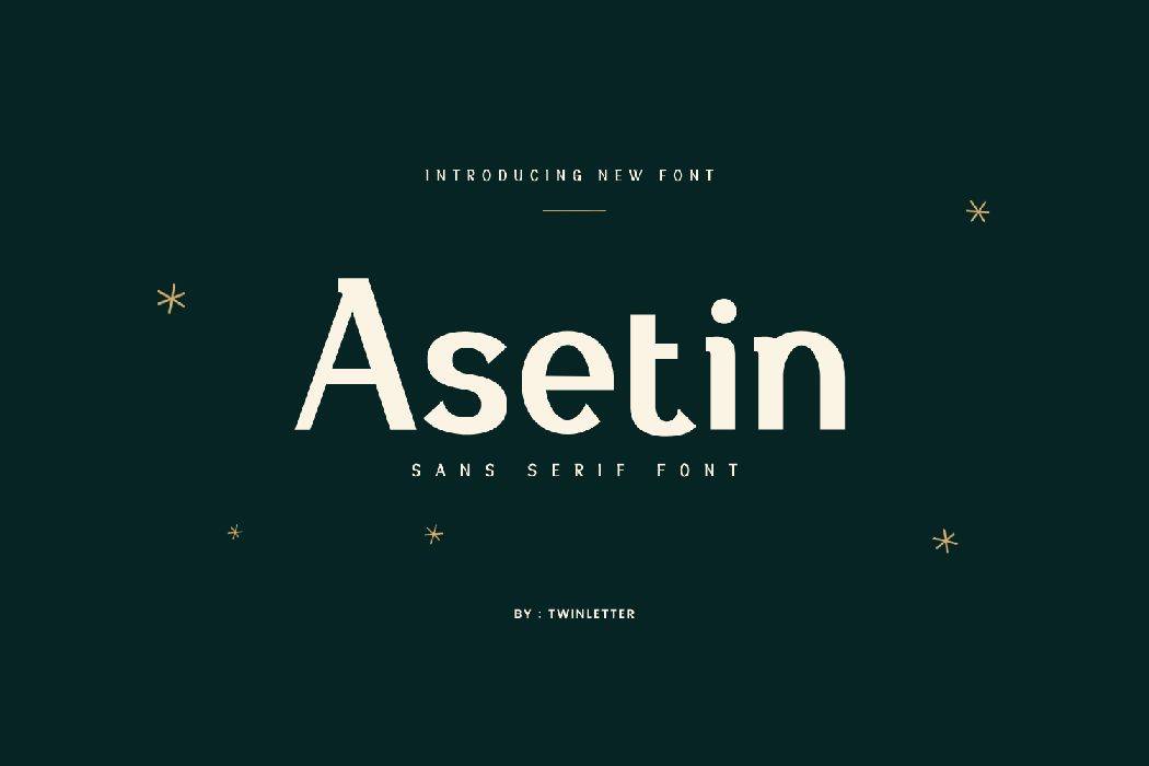 Asetin Font sample