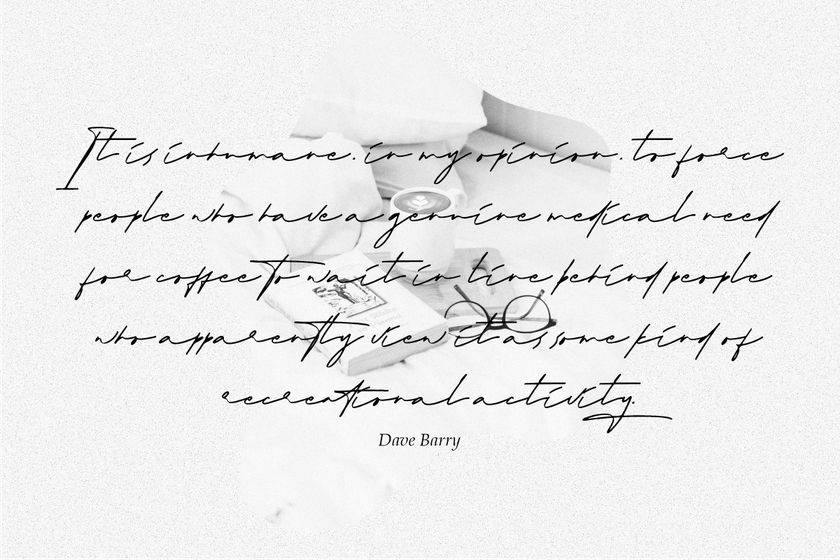 Ashgabat Natural Signature Font sample