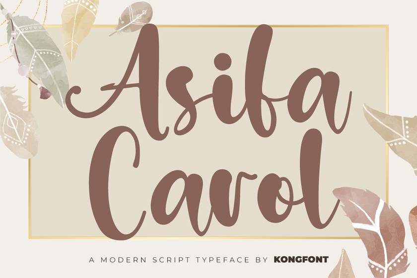 Asifa Carol Font sample