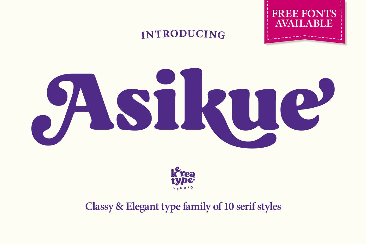 Asikue Font sample