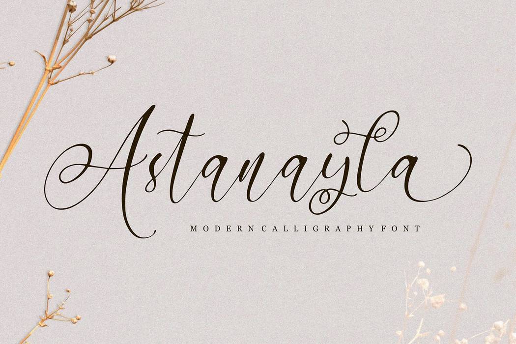Astanayla Font sample
