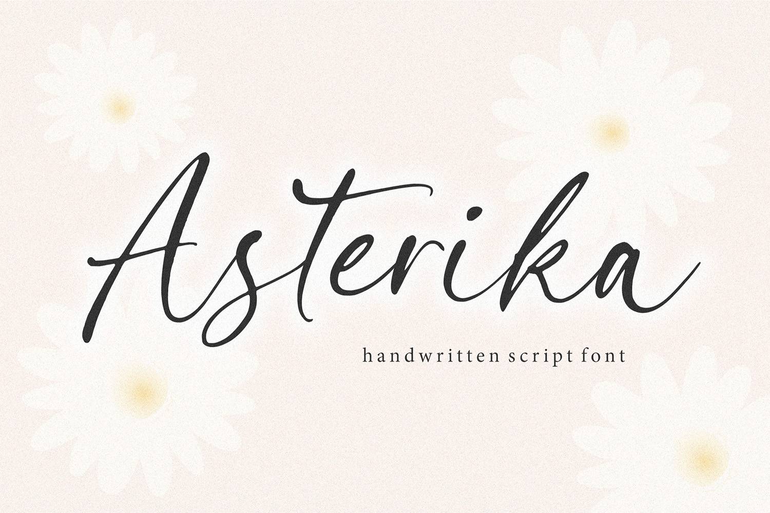 Asterika Font sample