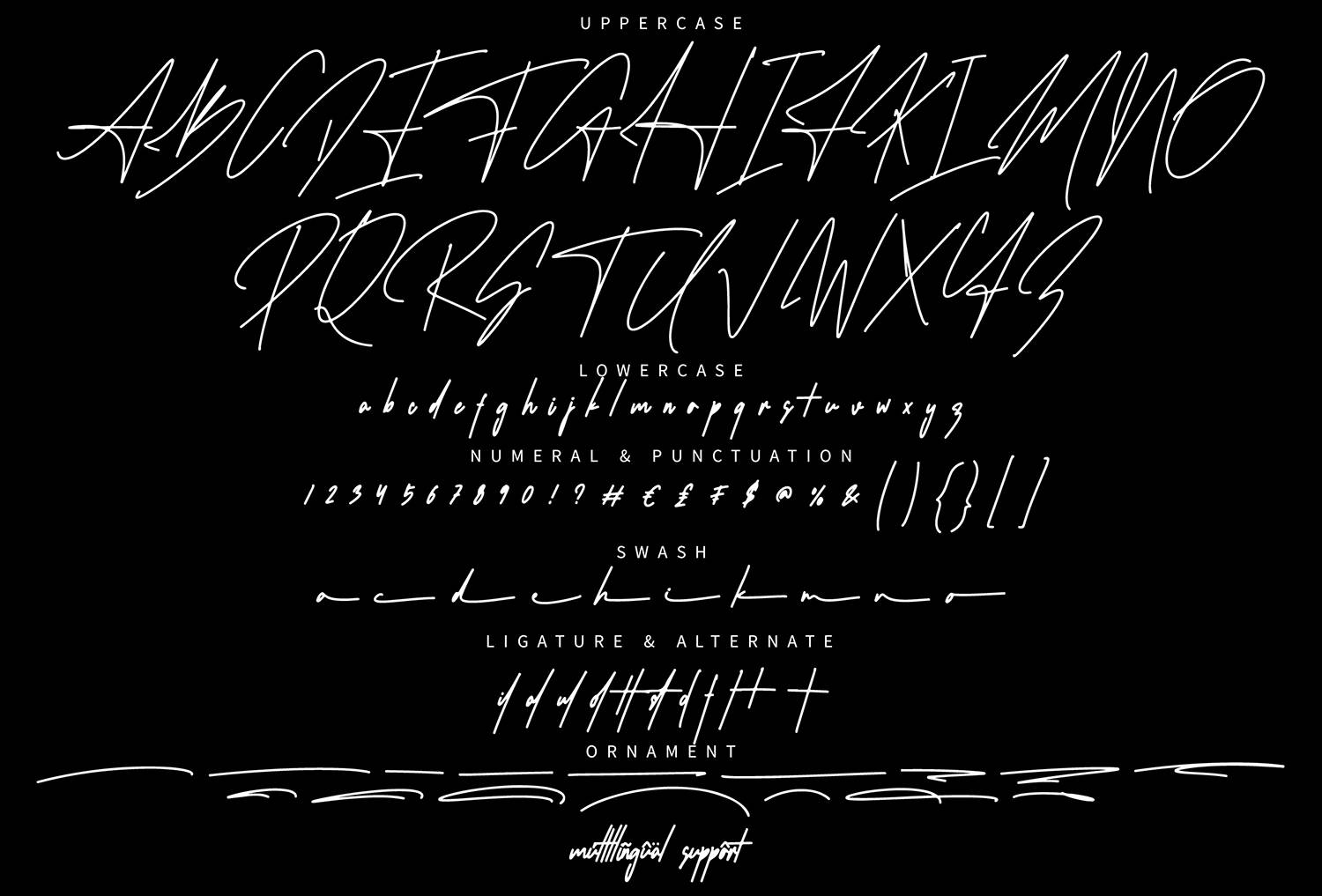 Asteroid Font sample