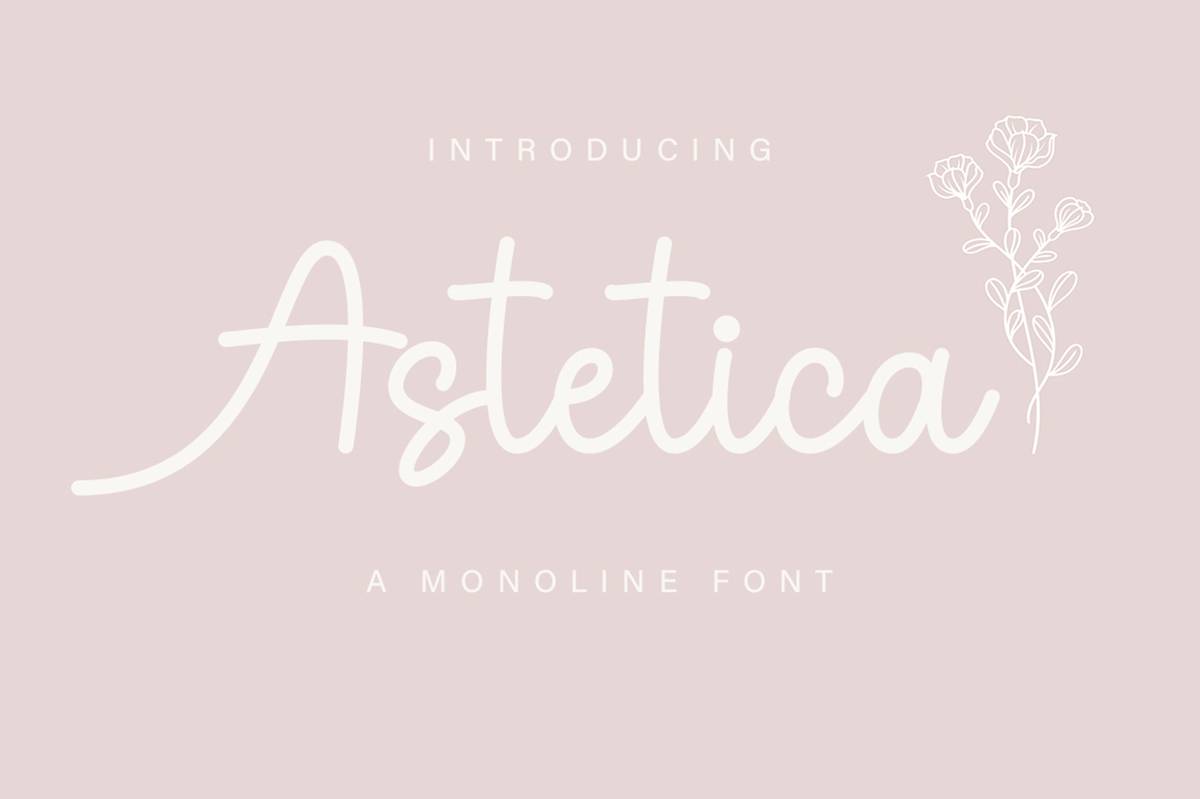 Astetica Font sample
