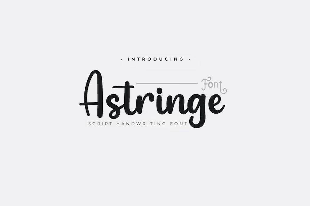 Astringe Font sample
