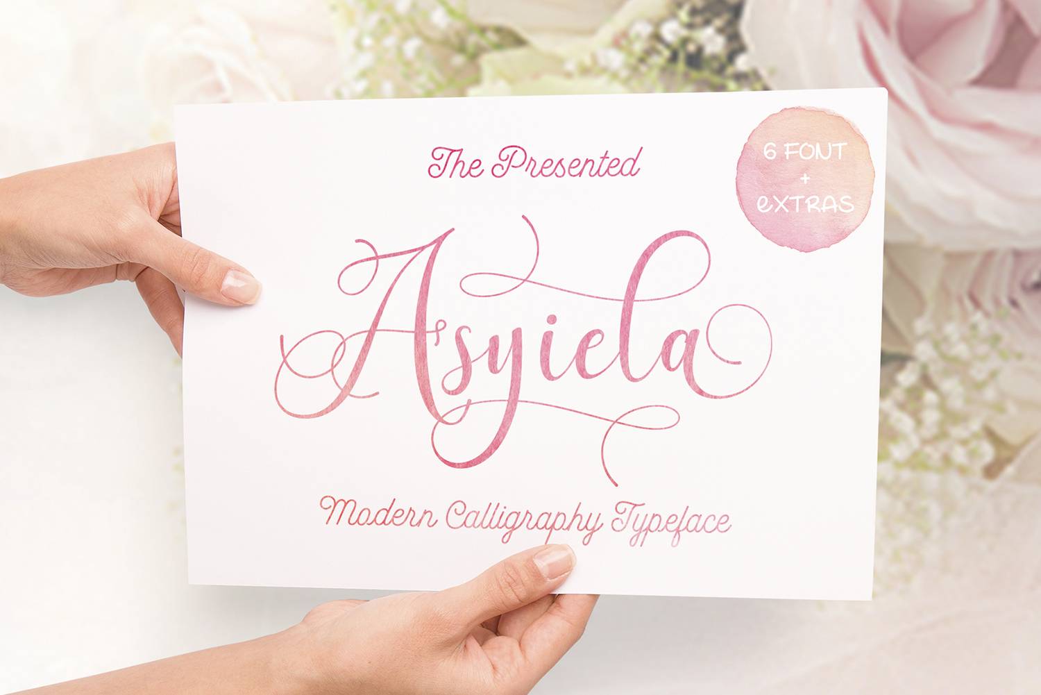 Asyiela Font sample
