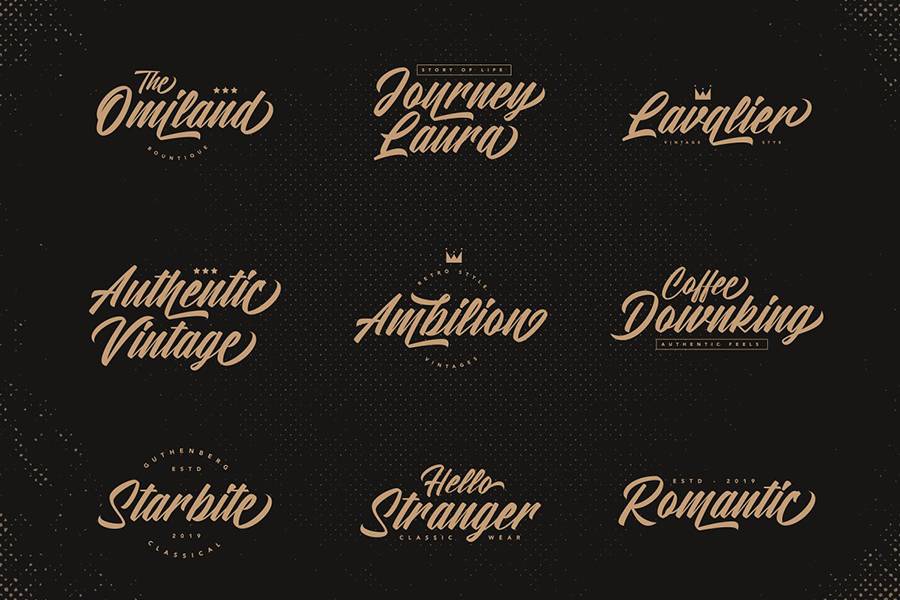 Atlantic Time Script Demo Font sample