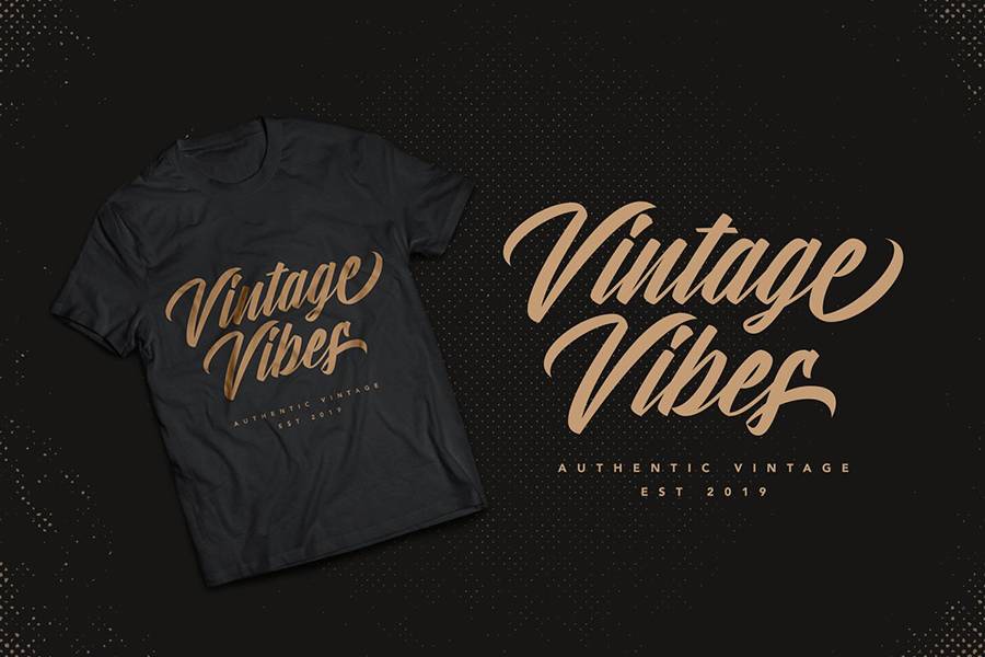 Atlantic Time Script Demo Font sample