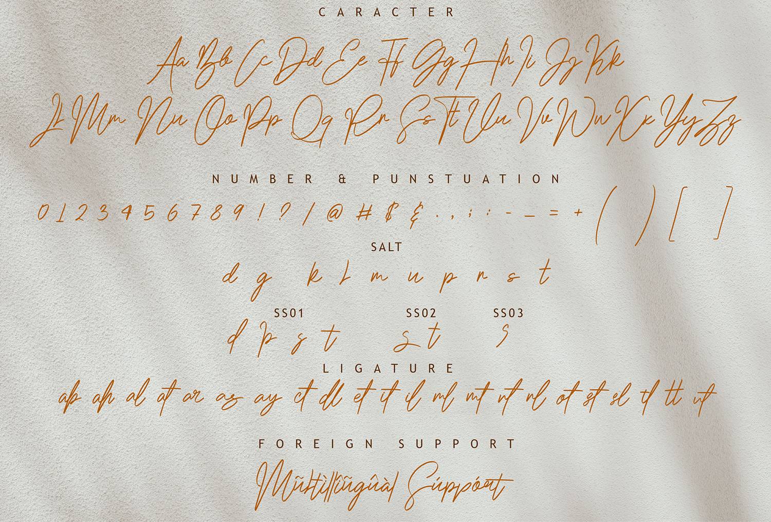 Atlantis Font sample