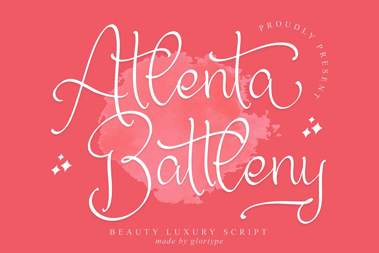 Atlenta Battleny Font sample