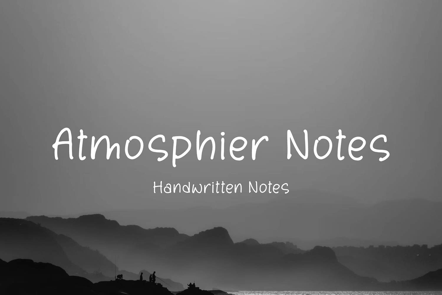 Atmosphier Notes Font sample