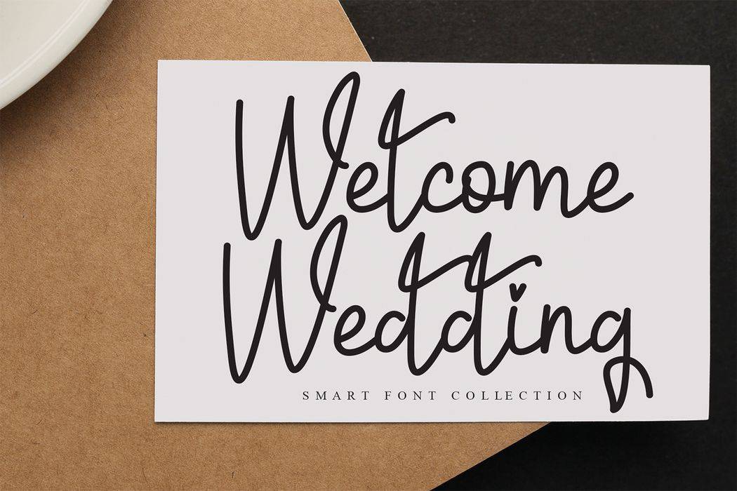 Attachment Signature Font sample