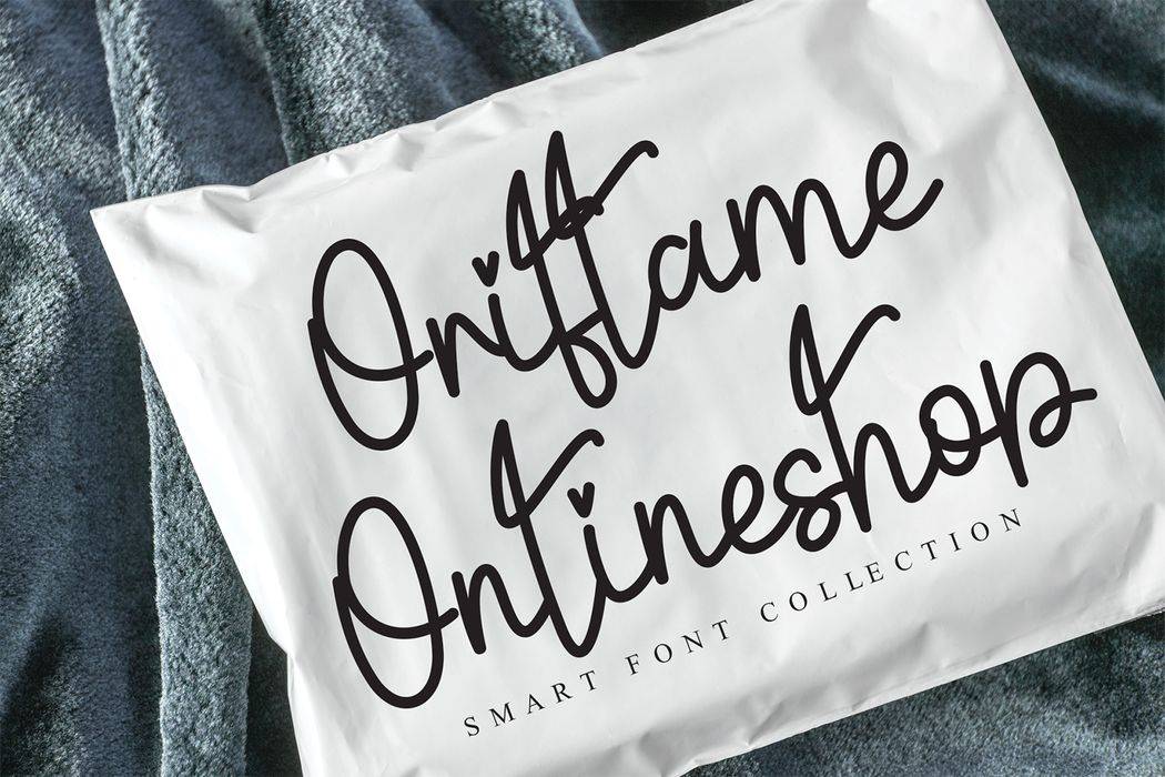 Attachment Signature Font sample