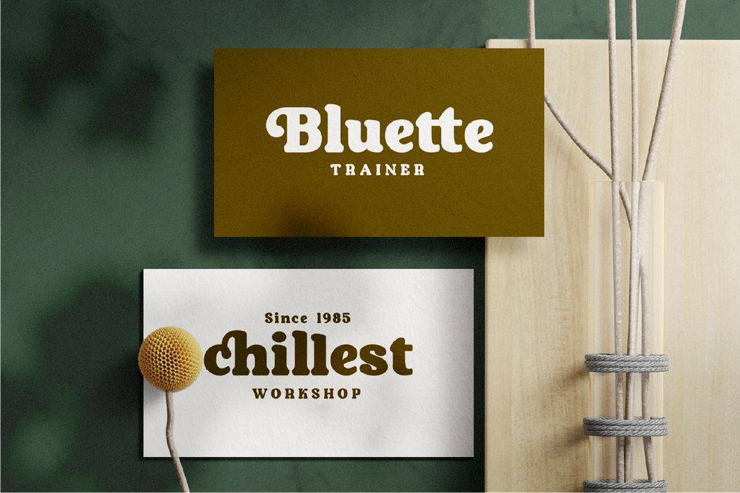 Aubergine Font sample